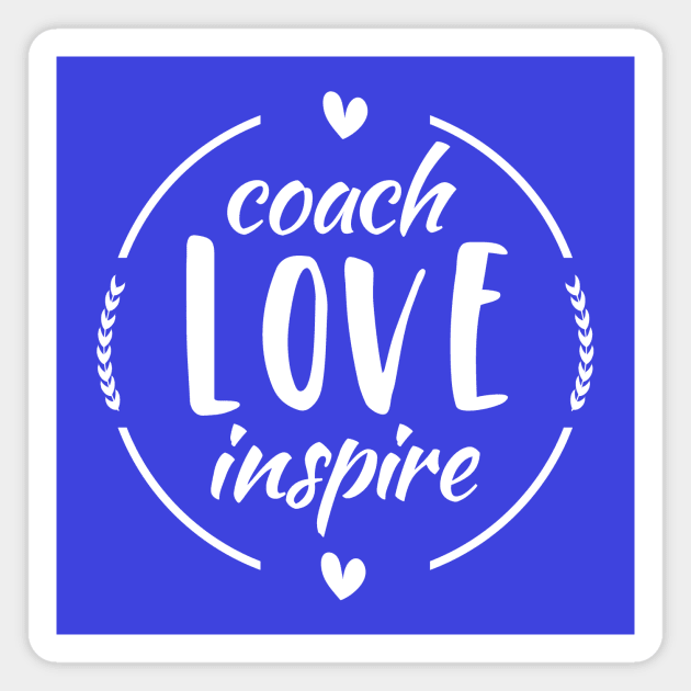 Cheer Coach Love and Inspire Gift Magnet by mtflyfisher